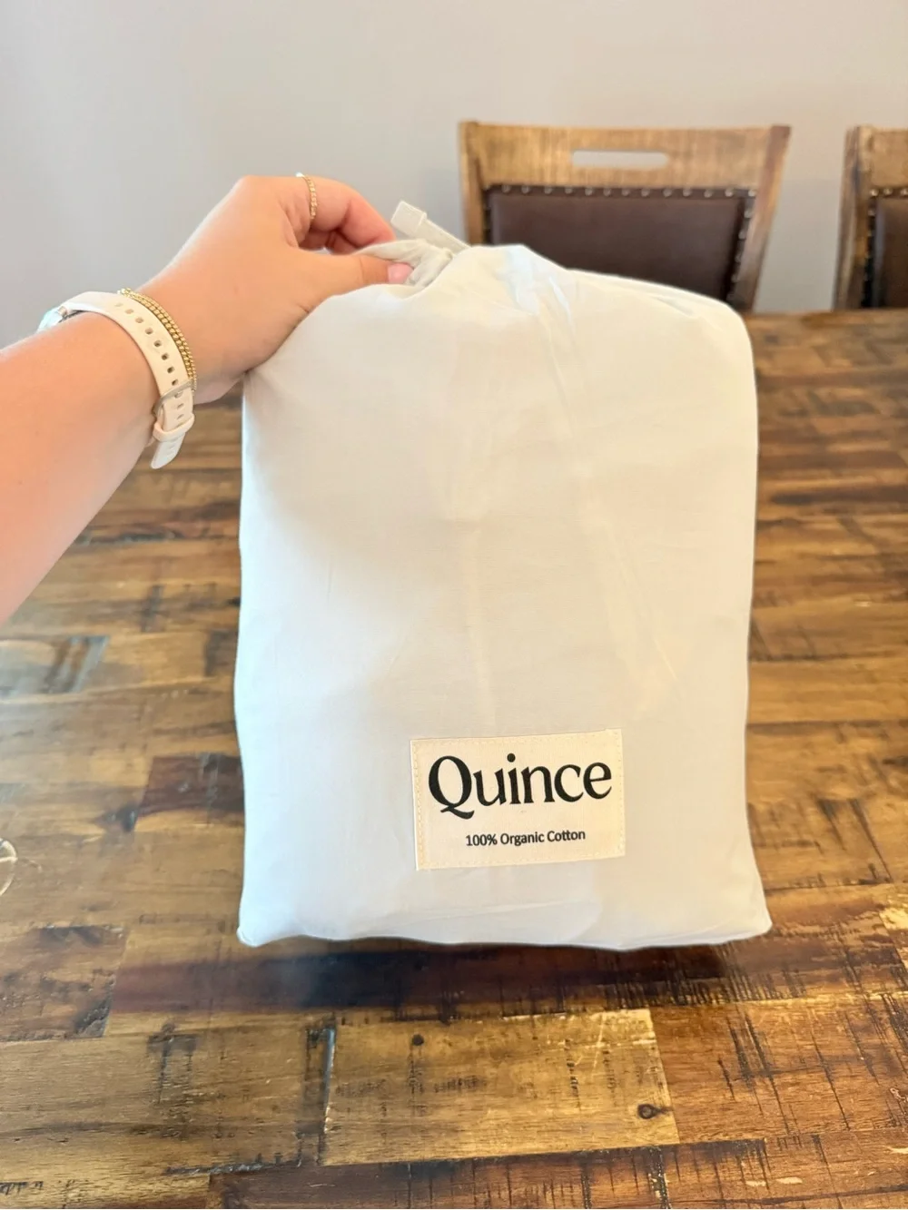Quince Organic Cotton Duvet Cover - White